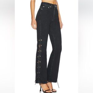 Like new worn once Jayda Lace Up Jean in Washed Black
superdown size 28